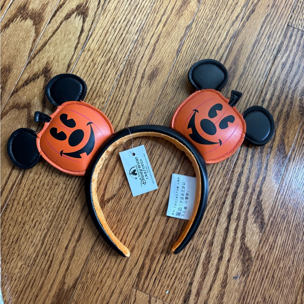Disney Mickey Mouse Pumpkin Headband- from Shanghai Disney resort - new